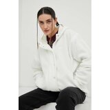 Adidas bluza ženska, bež barva, s kapuco | Shoptok.si