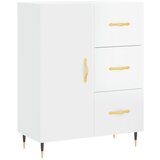 Maison Chic Komoda - Predalnik visok sijaj bela 69,5x34x90 cm inženirski les, (21720319) Cene