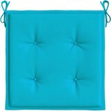 vidaXL Jastuci za vrtne stolice 6 kom tirkizni 40x40x3 cm od tkanine | shoptok.hr