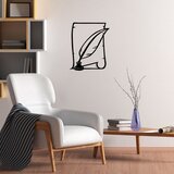 Wallity Zidna dekoracija Slovo - 452, 58 x 70 cm, Crna | Eponuda.ba