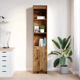vidaXL Visoka omara starinski les 37,5x35x180 cm inženirski les | Shoptok.si