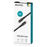 Champion USB-C kabel 100W 1m črne barve, (5000276675) | Shoptok.si