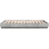  Okvir kreveta s LED svjetlima siva boja betona 160 x 200 cm | Eponuda.com