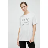 P.E Nation Bombažna kratka majica siva barva