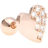 IZMAEL Piercing naušnica HE-23591 - Zlatna Ružičasta | shoptok.hr