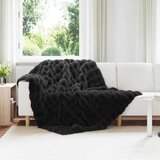 Lažni zec deka Crna 150 x 220 cm Poliester | shoptok.hr