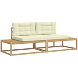  Set vanjskih sofa Bijela 230,5 x 83 x 73 cm Poliester | shoptok.hr