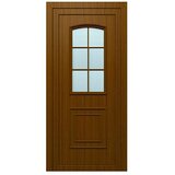 PVC ulazna vrata KT02 Zadar (D x Š x V: 70 x 1.000 x 2.100 mm, DIN desno, Smeđe boje) | shoptok.hr