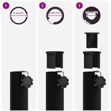  Postolje za suncobrane za stupove promjera 25–50 mm Crna | shoptok.hr