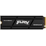 Kingston vgradni SSD disk M.2 PCIe NVMe 1TB FURY Renegade, 7300/6000 MB/s, PCIe 4.0, 3D TLC, s hladilnikom SFYRSK/1000G | Shoptok.si