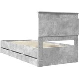  Okvir za krevet s ladicama Betonski sivi 90 x 200 cm - Beton siva 90 x 200 cm | shoptok.hr
