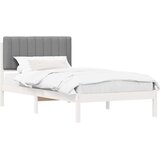  Krevetni okvir s tapiciranim uzglavljem Svijetlo siva Svjetlosiva 205.5 x 105.5 x 84.5 cm | Shoptok.si