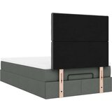 vidaXL okvir za krevet s madraca tamnosivi 120x190 cm od tkanine | shoptok.hr