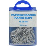  Sponke za papir Niko, kovinske, 25 mm, 100 kosov Cene