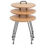 Woody Fashion Metis set stolića za kavu, 3 dijela, smeđa | Eponuda.ba