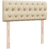 vidaXL Otomanski okvir kreveta s madraca krem 120x190 cm od tkanine | shoptok.hr