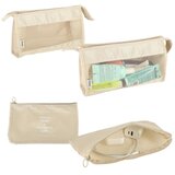  Organizatori za kovčege Putni set od 8 komada pribor za pohranu odjeće vodootporne torbe torba za šminku torba za cipele bež | shoptok.hr