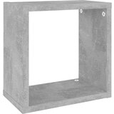 vidaXL Stenske police kockaste 2 kosa betonsko sive 26x15x26 cm | Shoptok.si