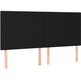 vidaXL Box spring postelja z vzmetnico črna 160x200 cm blago | Shoptok.si