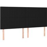vidaXL Krevet s oprugama i madracem crni 160x200 cm od tkanine | shoptok.hr