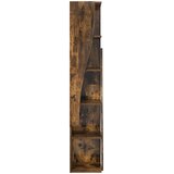 Kutni ormarić 27,5x27x140cm Konstruirano drvo Dimljeni hrast | shoptok.hr