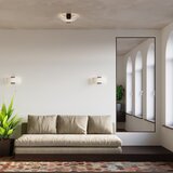 Nice Lamps bela stropna svetilka s steklenim senčnikom 33x30 cm eva – | Shoptok.si