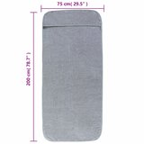  Ručnici za plažu 2 kom sivi 75 x 200 cm od tkanine 400 GSM | Eponuda.ba