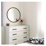 Hanah home ogledalo siyah metal A710