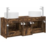  Set namještaja za kupaonicu 3 kom. Dimljeni hrast Smeđa 49.5 x 44.5 x 65.5 cm | Shoptok.si