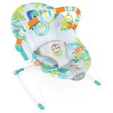 Kids II Ležaljka za bebe sa vibracijom Rain forest vibes Bright starts/ siva | ePonuda.com