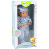  Lutka beba, prugasti džemper, kapa, plavi šal | Shoptok.si