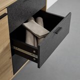 Bessagi Home komoda fosca, črna, hrast | Shoptok.si