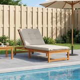 Jastučić za ležaljku GEMERT 100% poliester Bijela - Bijela 190 x 90 x 9 cm Melange | shoptok.hr