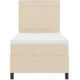  Kutna postelja s madracem krem 80x200 cm tkanina | shoptok.hr