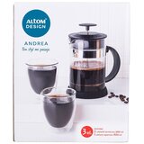 Altom design termo staklene šalice za kavu i čaj Andrea 300 ml (set od 2 čaše) + vrč 800 ml - 020302363 | shoptok.hr
