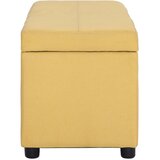  Klupa s pretincem za pohranu 116 cm žuta poliesterska | Eponuda.com
