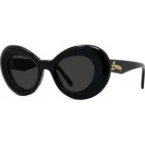 Curvy Black Butterfly Sunglasses ONE SIZE (47) Črna/Siva