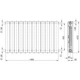 KFA Pločasti radijator ALUMINIJSKI BAKAR ADR 600/970, 1531 W | shoptok.hr