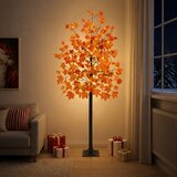  LED božićno drvce javor Smeđa Plastika 144 LED lampica | shoptok.hr