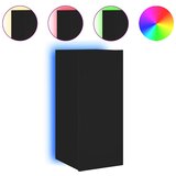  Zidni TV ormarić s LED svjetlima crni 30,5 x 35 x 70 cm | shoptok.hr