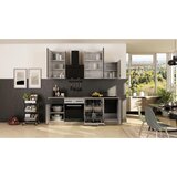 Flex-Well Kuhinjski Blok Z Aparati Capri, Črna, Barva Hrasta | Shoptok.si