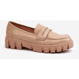 Kesi Women's loafers made of eco leather beige Seravisa | shoptok.hr