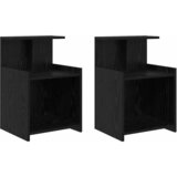  Noćni ormar 2 pcs Crni hrast 40 x 35 x 60 cm Konstruirano drvo | shoptok.hr