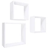 3 Set zidnih polica Frame (Opteretivost: 5 kg, Bijele boje)