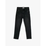 Koton Jeans Pants Normal Waist With Internal Adjustable Elasticity - Slim Jean
