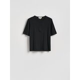 Reserved Bluza od viskoze - crno | shoptok.hr