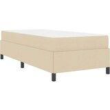  Postelja z vzmetnico Krema in črna 80 x 200 cm | Shoptok.si