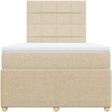vidaXL Krevet box spring s madracem krem 120 x 190 cm od tkanine | shoptok.hr