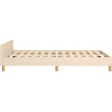  Okvir kreveta bez madraca krem 120 x 200 cm od tkanine | shoptok.hr