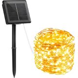 IZMAEL LED luči s solarno ploščo - 10m (100 LED žarnic) - Topla bela u